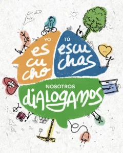 Lema Yo escucho Tu escuchas Nosotros Dialogamos 2026-27 Claretianas