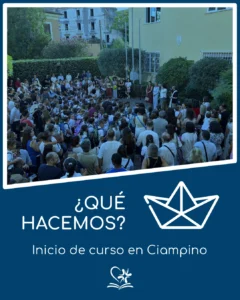 QUE HACEMOS inicio de curso en ciampino 2026